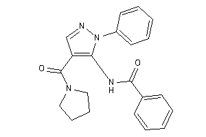 N-[2-phenyl-4-(pyrrolidine-1-carbonyl)pyrazol-3-yl]benzamide