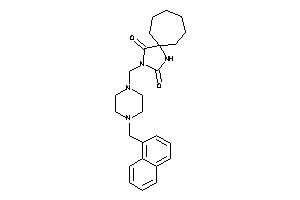Image of 3-[[4-(1-naphthylmethyl)piperazino]methyl]-1,3-diazaspiro[4.6]undecane-2,4-quinone