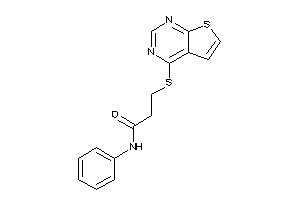 N-phenyl-3-(thieno[2,3-d]pyrimidin-4-ylthio)propionamide