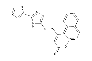 1-[[[5-(2-thienyl)-4H-1,2,4-triazol-3-yl]thio]methyl]benzo[f]chromen-3-one