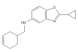 Cyclohex-3-en-1-ylmethyl-(2-cyclopropyl-1,3-benzoxazol-5-yl)amine