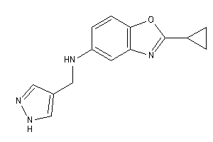 (2-cyclopropyl-1,3-benzoxazol-5-yl)-(1H-pyrazol-4-ylmethyl)amine