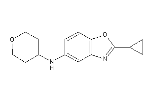 (2-cyclopropyl-1,3-benzoxazol-5-yl)-tetrahydropyran-4-yl-amine