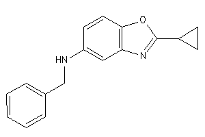 Benzyl-(2-cyclopropyl-1,3-benzoxazol-5-yl)amine