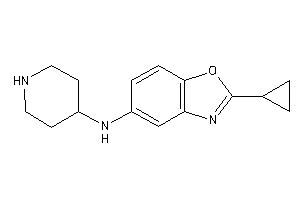 (2-cyclopropyl-1,3-benzoxazol-5-yl)-(4-piperidyl)amine