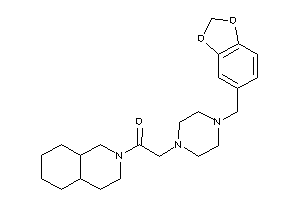 1-(3,4,4a,5,6,7,8,8a-octahydro-1H-isoquinolin-2-yl)-2-(4-piperonylpiperazino)ethanone