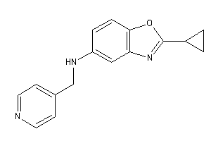 (2-cyclopropyl-1,3-benzoxazol-5-yl)-(4-pyridylmethyl)amine