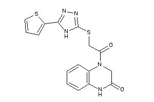 4-[2-[[5-(2-thienyl)-4H-1,2,4-triazol-3-yl]thio]acetyl]-1,3-dihydroquinoxalin-2-one