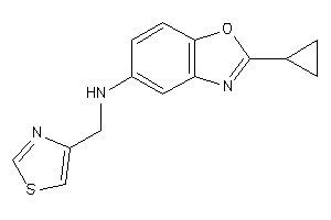 (2-cyclopropyl-1,3-benzoxazol-5-yl)-(thiazol-4-ylmethyl)amine