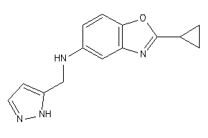 (2-cyclopropyl-1,3-benzoxazol-5-yl)-(1H-pyrazol-5-ylmethyl)amine