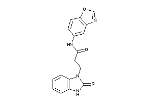 N-(1,3-benzoxazol-5-yl)-3-(2-keto-3H-benzimidazol-1-yl)propionamide