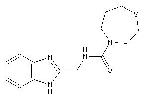 N-(1H-benzimidazol-2-ylmethyl)-1,4-thiazepane-4-carboxamide