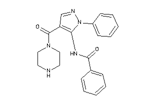 N-[2-phenyl-4-(piperazine-1-carbonyl)pyrazol-3-yl]benzamide