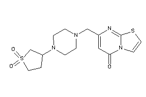 Image of 7-[[4-(1,1-diketothiolan-3-yl)piperazino]methyl]thiazolo[3,2-a]pyrimidin-5-one