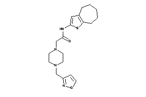 2-[4-(isoxazol-3-ylmethyl)piperazino]-N-(5,6,7,8-tetrahydro-4H-cyclohepta[b]thiophen-2-yl)acetamide