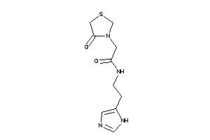 Image of N-[2-(1H-imidazol-5-yl)ethyl]-2-(4-ketothiazolidin-3-yl)acetamide