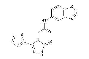 N-(1,3-benzoxazol-5-yl)-2-[3-(2-thienyl)-5-thioxo-1H-1,2,4-triazol-4-yl]acetamide