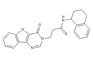 3-(4-ketobenzofuro[3,2-d]pyrimidin-3-yl)-N-tetralin-1-yl-propionamide