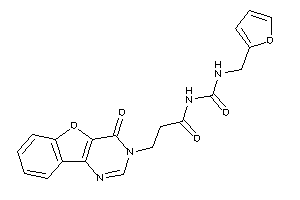 N-(2-furfurylcarbamoyl)-3-(4-ketobenzofuro[3,2-d]pyrimidin-3-yl)propionamide