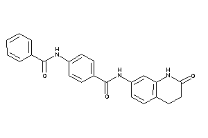 Image of 4-benzamido-N-(2-keto-3,4-dihydro-1H-quinolin-7-yl)benzamide