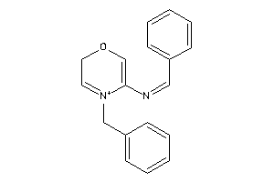 Image of Benzal-(4-benzyl-2H-1,4-oxazin-4-ium-5-yl)amine