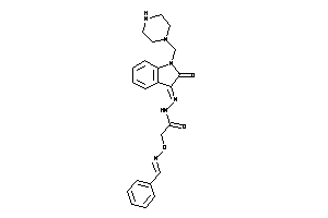2-(benzalamino)oxy-N-[[2-keto-1-(piperazinomethyl)indolin-3-ylidene]amino]acetamide