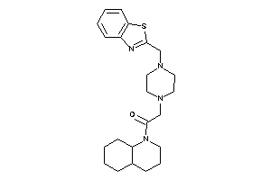 1-(3,4,4a,5,6,7,8,8a-octahydro-2H-quinolin-1-yl)-2-[4-(1,3-benzothiazol-2-ylmethyl)piperazino]ethanone