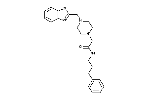 2-[4-(1,3-benzothiazol-2-ylmethyl)piperazino]-N-(3-phenylpropyl)acetamide