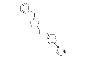 (1-benzylpyrrolidin-3-yl)-(4-imidazol-1-ylbenzyl)amine