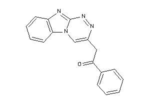 Image of 1-phenyl-2-([1,2,4]triazino[4,3-a]benzimidazol-3-yl)ethanone