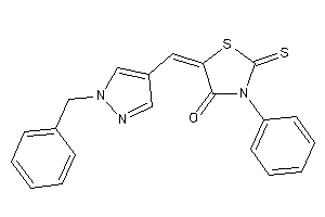 5-[(1-benzylpyrazol-4-yl)methylene]-3-phenyl-2-thioxo-thiazolidin-4-one