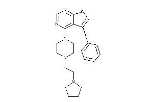 5-phenyl-4-[4-(2-pyrrolidinoethyl)piperazino]thieno[2,3-d]pyrimidine