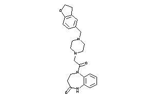 1-[2-[4-(coumaran-5-ylmethyl)piperazino]acetyl]-3,5-dihydro-2H-1,5-benzodiazepin-4-one