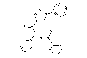 Image of N,1-diphenyl-5-(2-thenoylamino)pyrazole-4-carboxamide