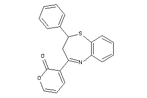 Image of 3-(2-phenyl-2,3-dihydro-1,5-benzothiazepin-4-yl)pyran-2-one