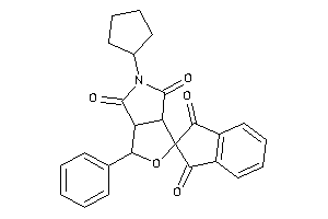 5-cyclopentyl-1-phenyl-spiro[3a,6a-dihydro-1H-furo[3,4-c]pyrrole-3,2'-indane]-1',3',4,6-diquinone