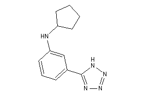 Cyclopentyl-[3-(1H-tetrazol-5-yl)phenyl]amine