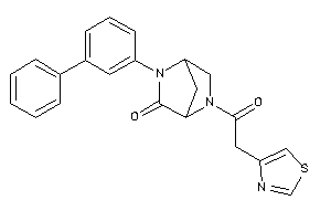 2-(3-phenylphenyl)-5-(2-thiazol-4-ylacetyl)-2,5-diazabicyclo[2.2.1]heptan-3-one