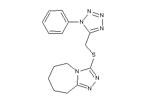 3-[(1-phenyltetrazol-5-yl)methylthio]-6,7,8,9-tetrahydro-5H-[1,2,4]triazolo[4,3-a]azepine