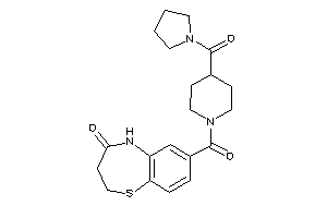 7-[4-(pyrrolidine-1-carbonyl)piperidine-1-carbonyl]-3,5-dihydro-2H-1,5-benzothiazepin-4-one