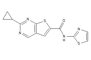 2-cyclopropyl-N-thiazol-2-yl-thieno[2,3-d]pyrimidine-6-carboxamide