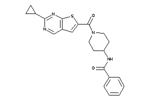 N-[1-(2-cyclopropylthieno[2,3-d]pyrimidine-6-carbonyl)-4-piperidyl]benzamide