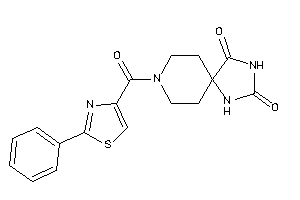 Image of 8-(2-phenylthiazole-4-carbonyl)-2,4,8-triazaspiro[4.5]decane-1,3-quinone