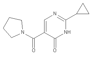 2-cyclopropyl-5-(pyrrolidine-1-carbonyl)-1H-pyrimidin-6-one