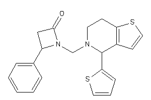 4-phenyl-1-[[4-(2-thienyl)-6,7-dihydro-4H-thieno[3,2-c]pyridin-5-yl]methyl]azetidin-2-one