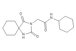 Image of N-cyclohexyl-2-(2,4-diketo-1,3-diazaspiro[4.5]decan-3-yl)acetamide