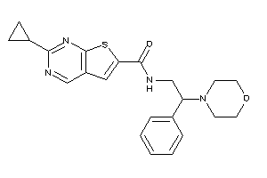 2-cyclopropyl-N-(2-morpholino-2-phenyl-ethyl)thieno[2,3-d]pyrimidine-6-carboxamide