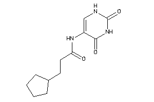 3-cyclopentyl-N-(2,4-diketo-1H-pyrimidin-5-yl)propionamide