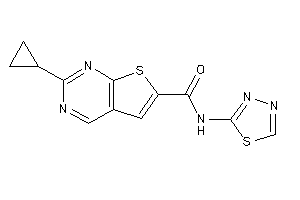 2-cyclopropyl-N-(1,3,4-thiadiazol-2-yl)thieno[2,3-d]pyrimidine-6-carboxamide