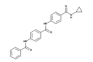 4-[(4-benzamidobenzoyl)amino]-N-cyclopropyl-benzamide